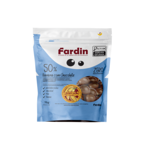 Drageado de Banana com Cobertura de Chocolate 50% (Zero Açúcar) - 75g